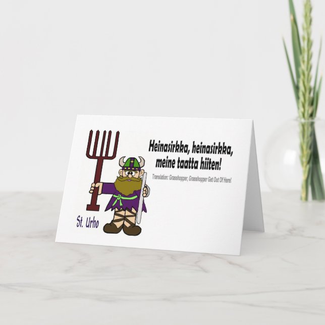 St. Urho - Heinasirkka kort (Framsida)