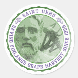 St. Urho Seal - Stickers Runt Klistermärke