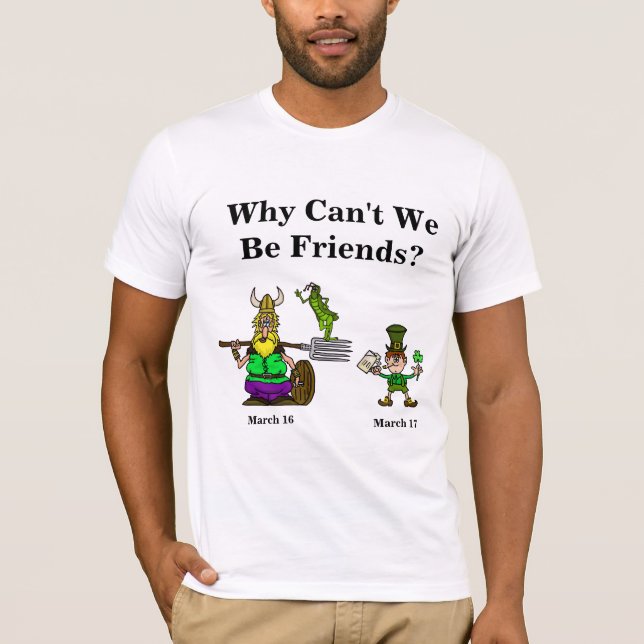 St. Urho & St Patrick T-tröjakombination T Shirt (Framsida)