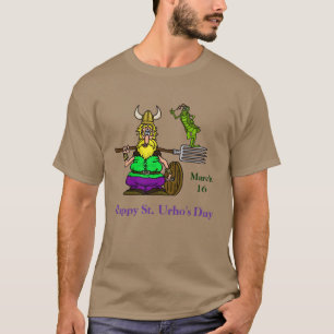 St. Urho T-shirt med fredsgräshoppa