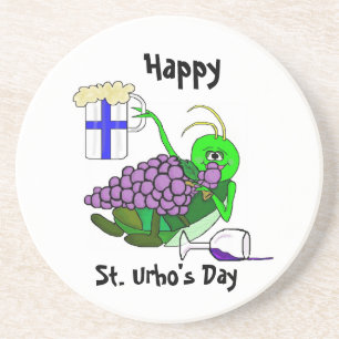 St. Urho Underlägg med Drunk Grashopper