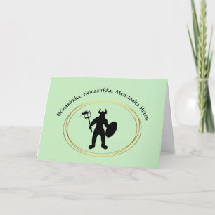 St. Urhos dag Bra Önskemål Greeting Card Kort
