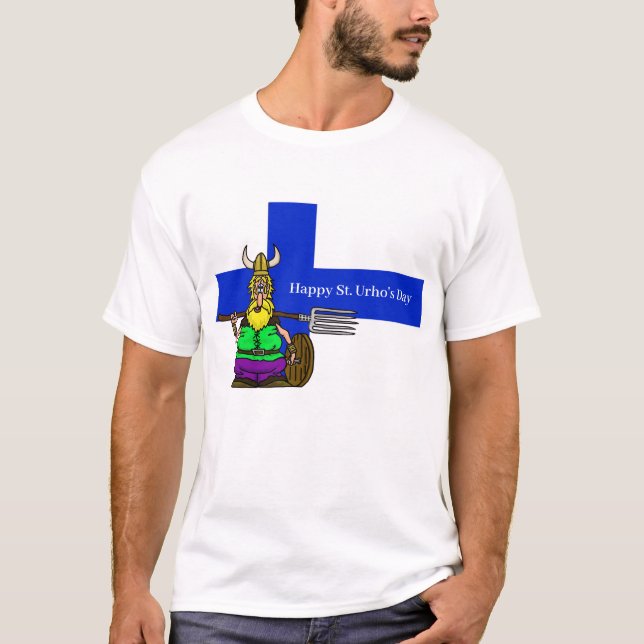 St. Urhos dag Finlands Viking T-Shirt (Framsida)