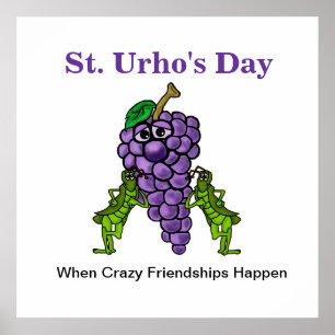 St. Urhos dag Poster Crazy Friends