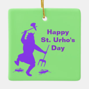 St. Urhos dag Silhouette Ornament