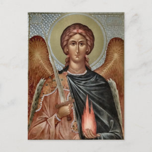 St. Uriel Archangel Orthodox Christian Icon Vykort