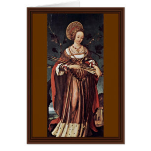 St Ursula av Hans Holbein det mer ung Hälsningskort