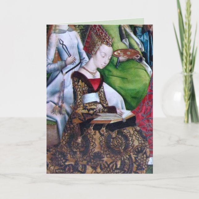 St. Ursula-läsningskort (detalj; M 070) Kort (Framsida)