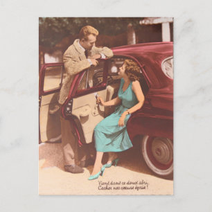 St-valentin för vintage franska vykort 1