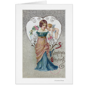 St. Valentin hälsningCupid Hälsningskort