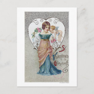 St. Valentin hälsningCupid Helg Vykort