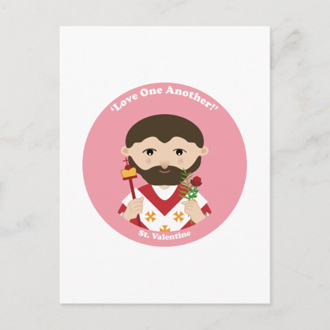 St. Valentin Helg Vykort (Framsida)