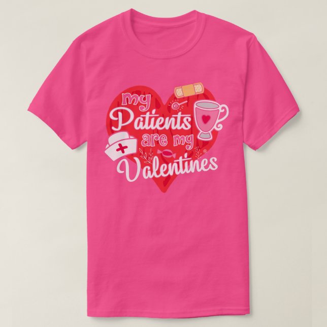 St Valentines day Nurse Doktor-tandläkare T Shirt (Design framsida)