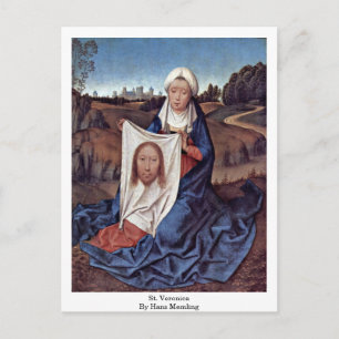 St. Veronica av Hans Memling Vykort