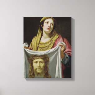St.-Veronica-innehav som heligan döljer Canvastryck