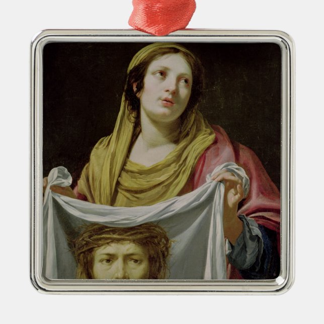 St.-Veronica-innehav som heligan döljer Julgransprydnad Metall (Framsidan)