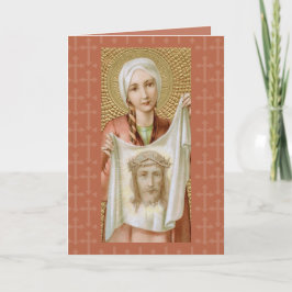 St. Veronica of Jerusalem (JM 60) Blank Hälsning Kort