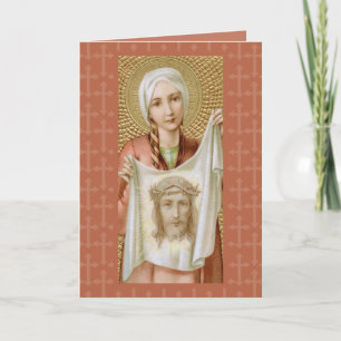 St. Veronica of Jerusalem (JM 60) Blank Hälsning Kort