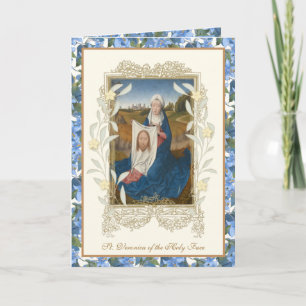St. Veronica Religiösa Heliga Ansikte av Jesus Blo Kort
