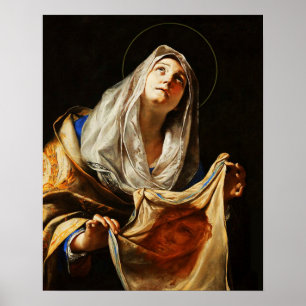 St Veronica Veil Heliga Ansikte Shroud 03 Poster