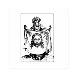 St. Veronica Veil Jesus Religiösa Catholic Saint Stämpel