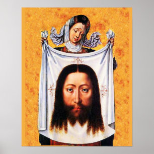 St Veronica Veil Shroud Heliga Ansikte 01A Poster