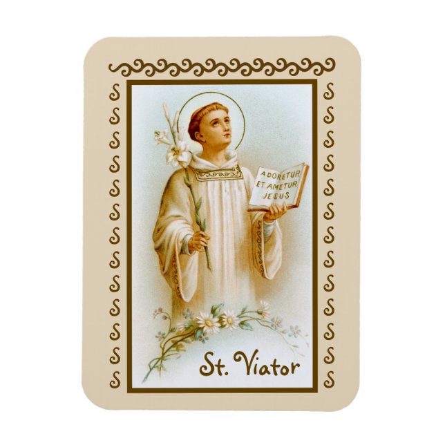 St. Viator of Lyon the Catechist (BF 02) Magnet (Vertikal)