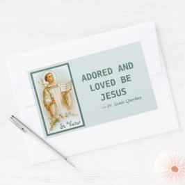 St. Viator of Lyon the Catechist (BF 02) Rektangulärt Klistermärke