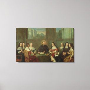 St. Vincent de Paul och systrarna av välgörenhet Canvastryck