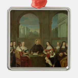 St. Vincent de Paul och systrarna av välgörenhet Julgransprydnad Metall