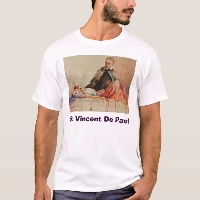 St. Vincent De Paul T Shirt (Framsida)