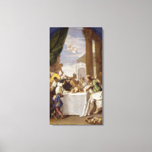 St. Vincent Ferrer som utför ett mirakel Canvastryck