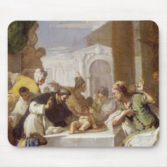 St. Vincent Ferrer som utför ett mirakel Musmatta (Framsidan)