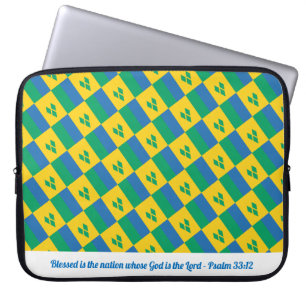 ST VINCENT GRENADINES Christian Scripture bärbar d Laptop Fodral