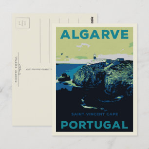 St Vincent-illustration Algarve Portugal Vykort