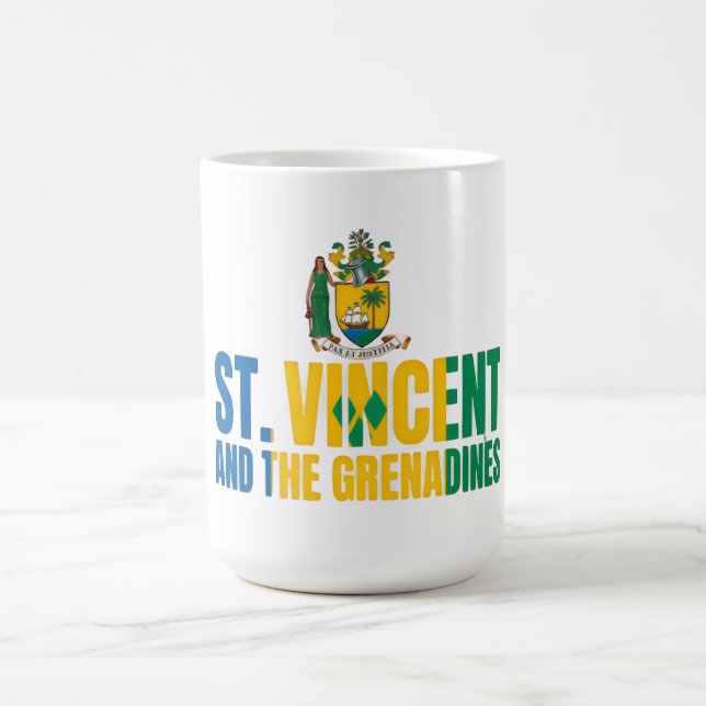 St. Vincent Klar väska | Karibien | Stadiumfärdig Kaffemugg (Center)