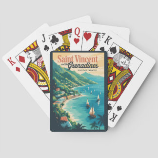 St Vincent och Grenadinerna Landskaps Retro Casinokort