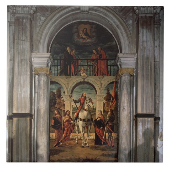 St. Vitalis och Saints Kakelplatta (Framsidan)