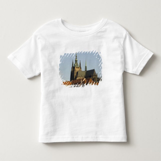 St. Vitus Cathedral and Prag Castle, en av Tee Shirt (Framsida)