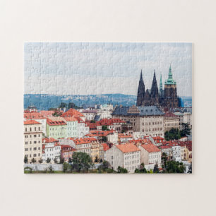 St. Vitus Cathedral and Prague Cityscape - Czech R Pussel