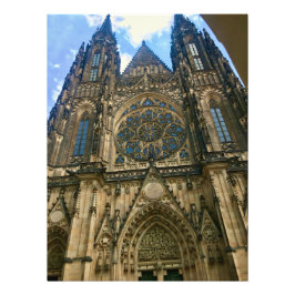 St. Vitus-katedral i Prag, Tjeckien Fototryck