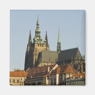 St. Vitus-katedralen och Prag slott, en av Magnet