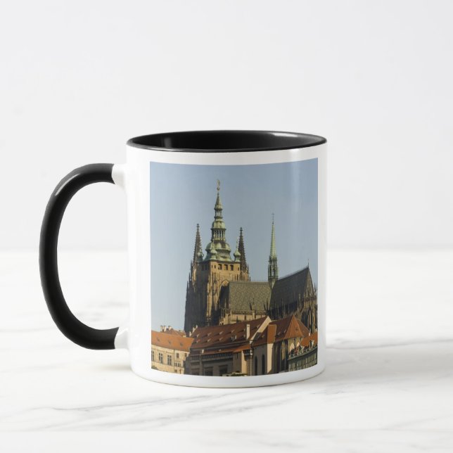 St. Vitus-katedralen och Prag slott, en av Mugg (Vänster)