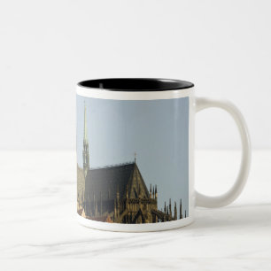St. Vitus-katedralen och Prag slott, en av Två-Tonad Mugg