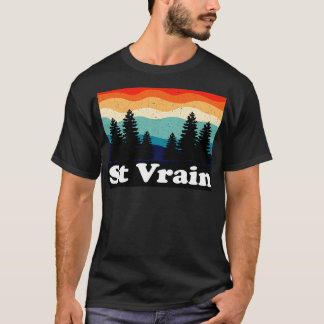 St Vrain Colorado Retro T Shirt