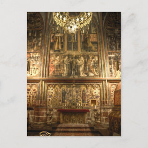 St.Wenceslas Chapel St.Vitus-katedral Prag Vykort