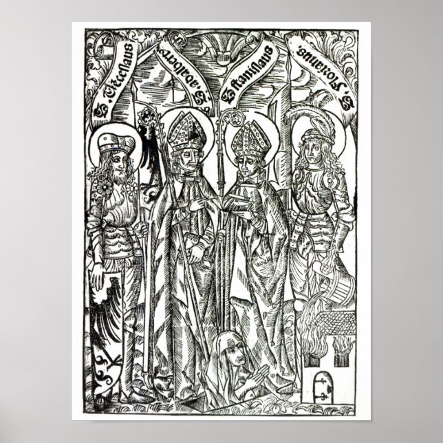 St. Wenceslaus, Adalbert,Stanislaus St. Florian Poster (Framsidan)