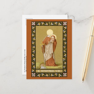 St. Winifred of Wales (P 002) Postcard Vykort