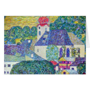 St. Wolfgang Church av Gustav Klimt, Victorian Art Hälsningskort