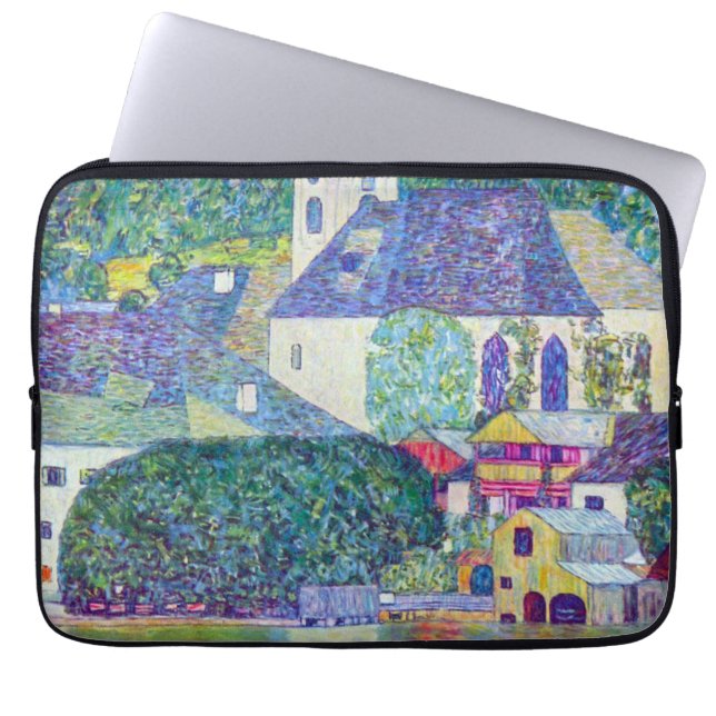 St. Wolfgang Church av Gustav Klimt, Victorian Art Laptop Fodral (Framsidan)